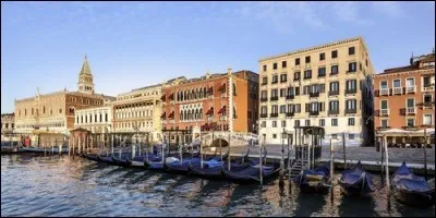 Quel hôtel luxueux se situe à Venise, en Italieà l'angle du Rio del Vin non loin de la place Saint-Marc et du Palais des Doges ?