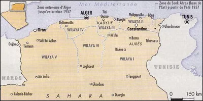 Que sont les "Wilayas" qui maillent le territoire algérien ?
(deux réponses attendues)