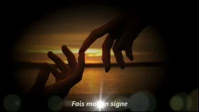 Fais couler un ruisseau - Ecris ton nom noir sur blanc - De ce bout de charbon brûlant !