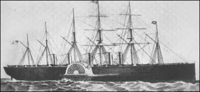 Ce navire, lancé en 1858, gigantesque pour son temps avec ses 211 mètres de long, ses six mâts et cinq cheminées, a inspiré Jules Verne pour "Une Ville flottante". C'est le :