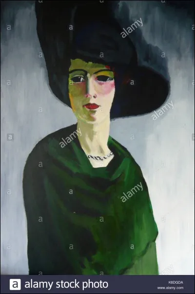 Quel artiste a peint "Dame au chapeau noir" ?