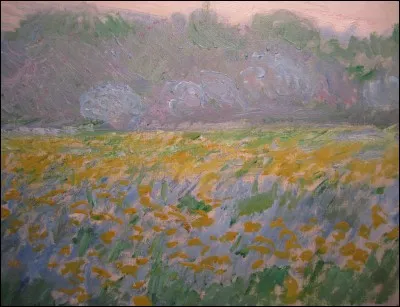 "Champ d'iris jaunes" est une huile sur toile signée...