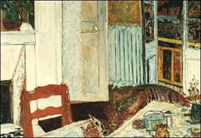 "Intérieur blanc" est une gouache sur toile réalisée par :