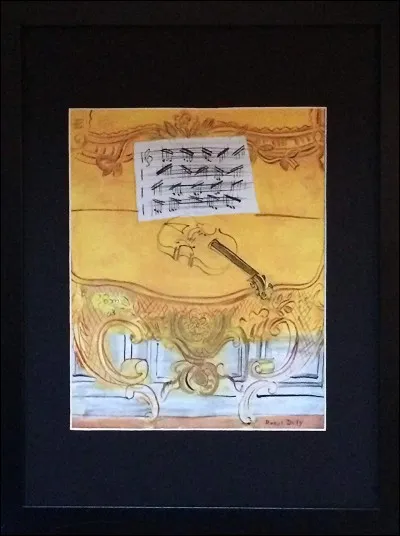 "Console jaune au violon" est un tableau signé...