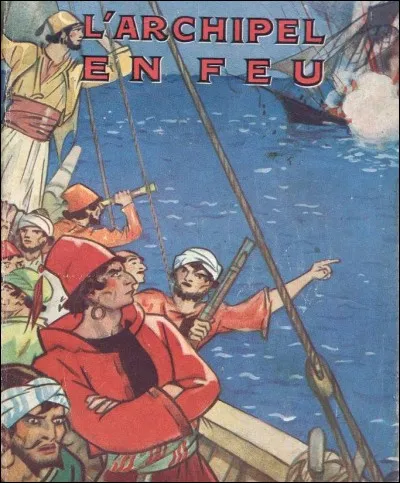 Quel écrivain du 19ème siècle met en scène un pirate grec qui collabore avec l'occupant turc dans le roman "L'archipel en feu" ?