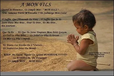 Maintenant que tu es là si fragile - Je ne me suis jamais senti aussi petit !