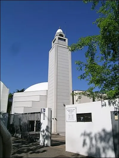 En quelle année la grande mosquée de Lyon a-t-elle été inaugurée dans le 8e arrondissement de la ville ?