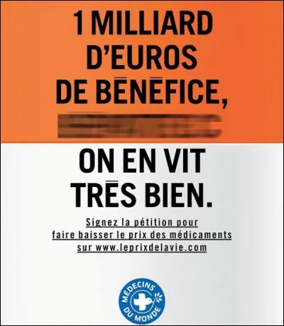 De quelle maladie est-il question sur cette affiche de Médecins du Monde ?