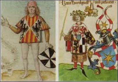 Manteau court et ample, à fentes latérales, porté sur l'armure, au Moyen Âge :