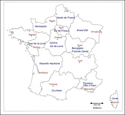 Comment s'appellent les régions manquantes ?