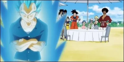 Dans "Dragon Ball Super", Vegeta se met en colère et se transforme lorsque l'on fait pleurer sa petite fille :