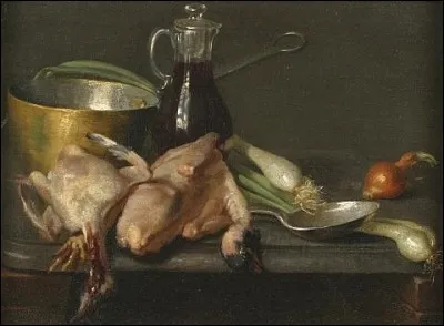On admire cette "Table de cuisine" dont le peintre est :