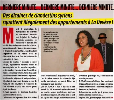 En illustration de cet article du journal municipal, qui voyons-nous ?