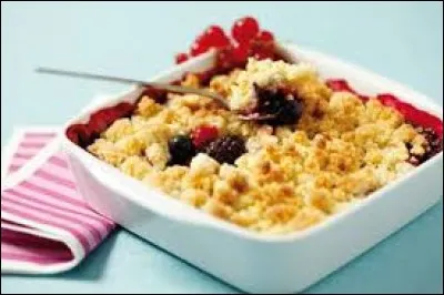 Quelle est la particularité du crumble ?