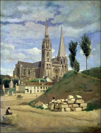Quelle est cette cathédrale peinte par Corot ?