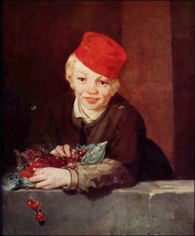 Quel peintre a nommé sa toile "L'Enfant aux cerises" ?