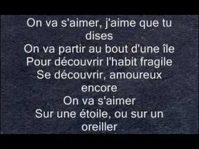Qui chante "On va s'aimer" ?