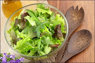 La petite salade verte vous sera servie avec une sauce...