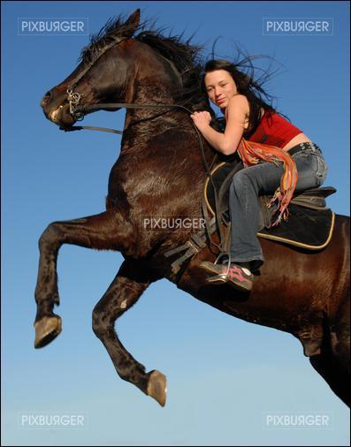 Que fait ce cavalier ?