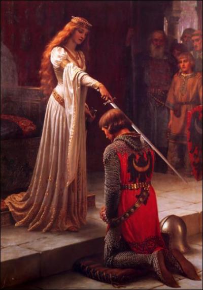 Comment se nomme la crmonie au cours de laquelle un jeune noble est fait chevalier ?