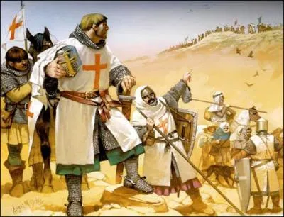 Comment nomme-t-on l'ordre des chevaliers religieux cr en 1129 et ayant combattu pendant les Croisades ?