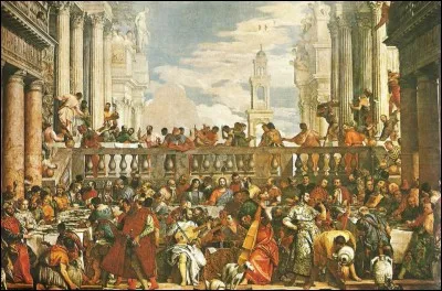 Combien de personnages sont représentés dans le tableau de Véronèse "Les Noces de Cana" ?