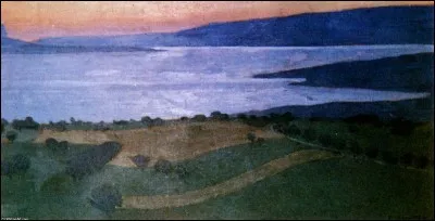 Qui a peint "Lac Léman, effet du soir" ?