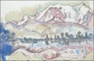 Qui a représenté "Le mont Blanc et le lac d'Annecy" ?