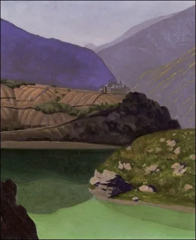 Qui a peint "Lac de Geronde à Sierres" ?