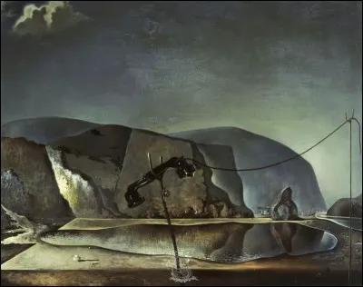 Qui a peint "Lac de montagne, scène de plage avec téléphone" ?