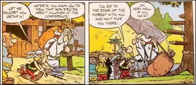 Même si ce héros de la BD n'est pas le maître d'Idéfix, on est certain que ce personnage est très proche du petit chien d'Obélix. En effet, il ne peut être qu'heureux de certaines de ses actions écologistes ! Sachez, en plus, que ce personnage apprécie le homard !
Dans la version alsacienne, il se nomme « Marschmeramix ».
A vous de trouver ce personnage qui apparaît dans tous les albums ?