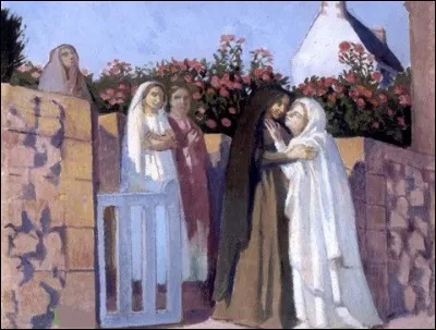 À qui doit-on la toile intitulée "Visitation à la barrière" ?