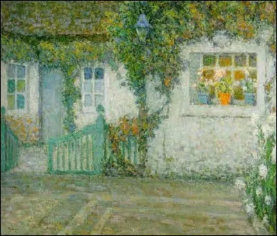 Qui est le peintre de "La Barri&egrave;re verte" ?