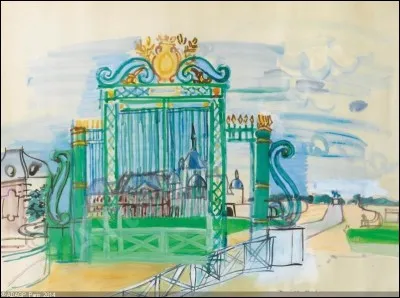 Qui a peint "Chantilly, la grille du château" ?