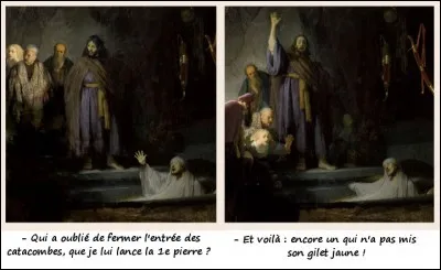 Pour « La Résurrection de Lazare », on a dû travailler avec une lumière insuffisante, mais le 2e cliché n'est pas mauvais. Mais qu'a-t-on pu voir, entre les deux ?