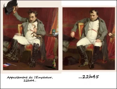 Retour à Napoléon. Mais qu'est-ce qui a pu nous le mettre dans cet état ? Il y a encore 2 mn, il était tout excité !