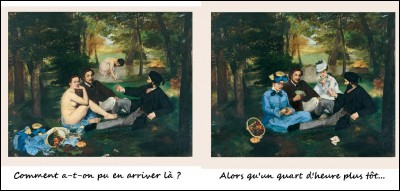Depuis, on dit "Time is Manet", car c'est vraiment une histoire de "timing", finalement. Que s'est-il passé entre les deux tableaux ?