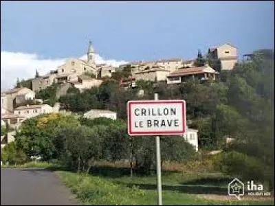 Nous sommes dans le Vaucluse à l'entrée de Crillon-le-Brave. C'est un village situé en région ...