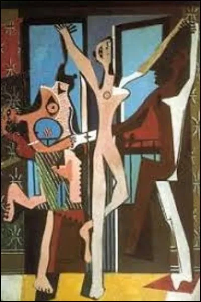 Peinture à l'huile réalisée en 1925, ''Les Trois Danseuses'' est un tableau peint par un cubiste, postimpressionniste et surréaliste. Tableau conservé au Tate Gallery de Londres, qui a peint ces trois femmes dansant ?