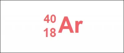 /Chimie/ Combien de neutrons cet atome d'argon possède-t-il ?