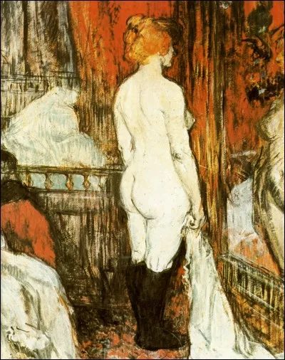 Qui est ce peintre de cette "Femme nue devant la glace" ?