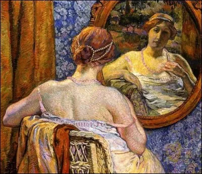 Très belle représentation de "La Femme au miroir" par le peintre :