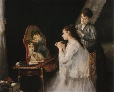 Qui a représenté cette femme devant son miroir ?