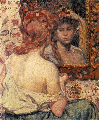 Qui a représenté cette "Femme dans le miroir" ?
