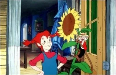 (Fifi Brindacier) Fifi possde un singe. Comment s'appelle-t-il ?