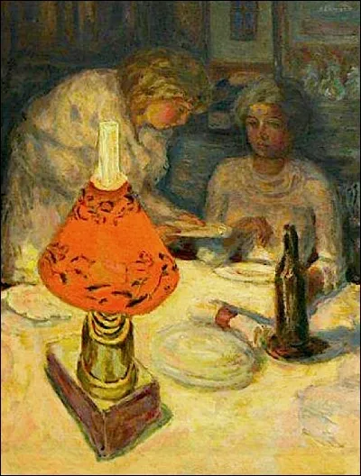 Son tableau s'appelle "Souper - L'abat-jour" :