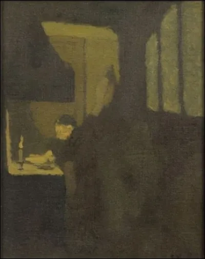 Qui a réalisé la toile "La Cuisinière à la bougie" ?