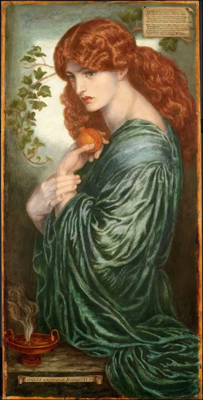 "Proserpine" représente Elisabeth Siddal, une des modèles favorites des peintres préraphaélites, ici peinte en 1876 par :
