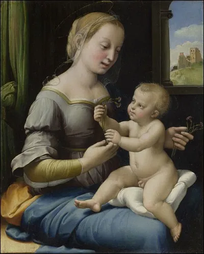 Quel peintre italien de la Renaissance est l'auteur de "La Madone aux œillets" ?