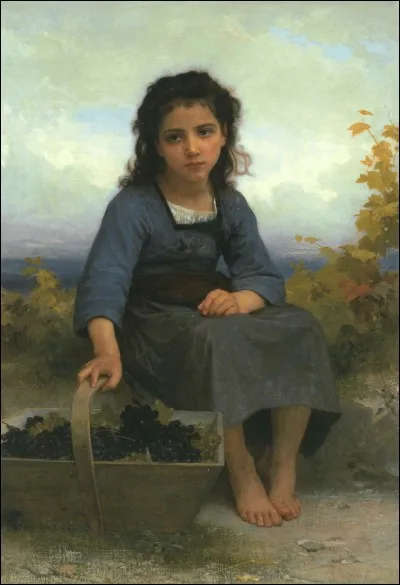 Qui a peint "La petite vendangeuse", présent ici ?
